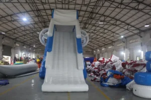 large floating inflatable water slide