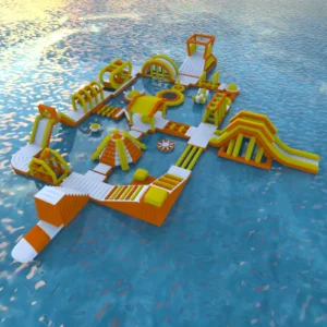 water obstacle course inflatable