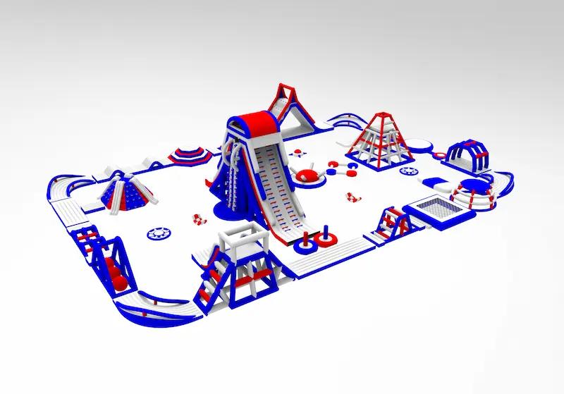 Floating Water Park – 44×32M Commercial Aqua Park B22-12 - Image 3