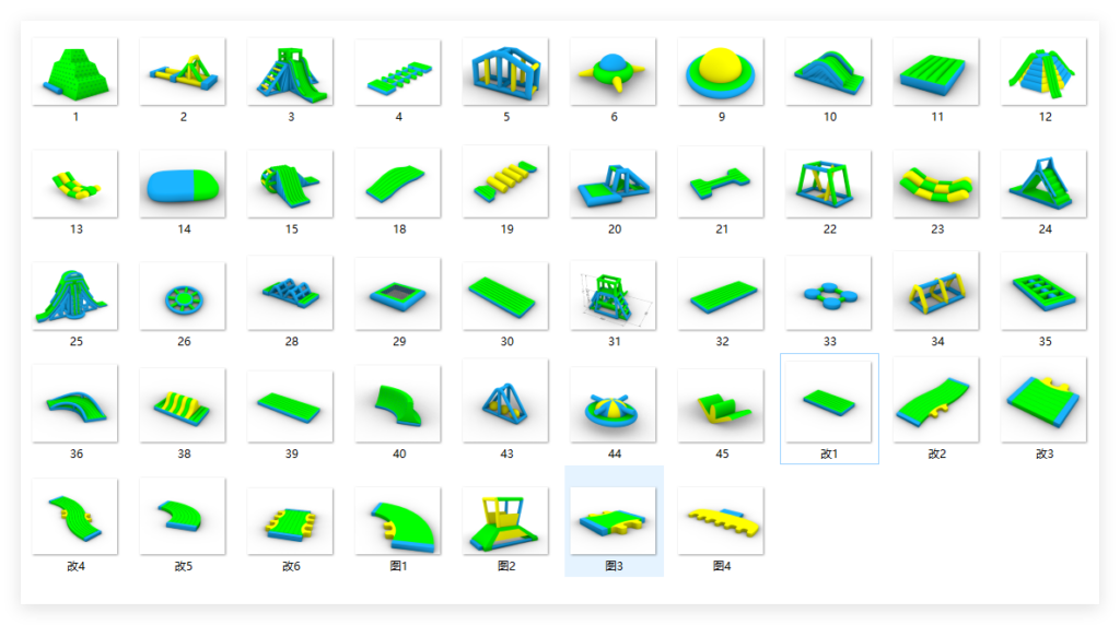 Inflatable Water Park Modules