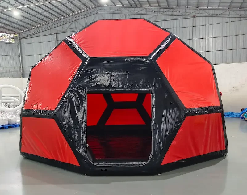 custom inflatable soccer shape tent