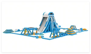 floating water obstacle course