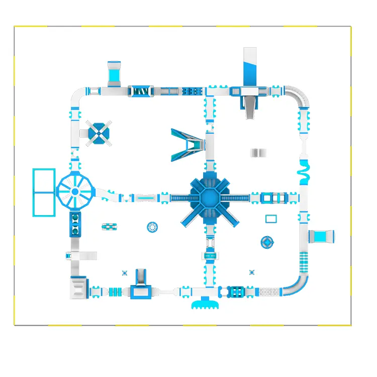 Large Commercial Inflatable Water Park – Giant Floating Aqua Park A24-23 - Image 6