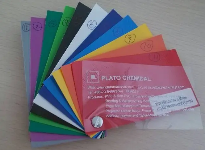 0.6mm pvc tarpaulin color option