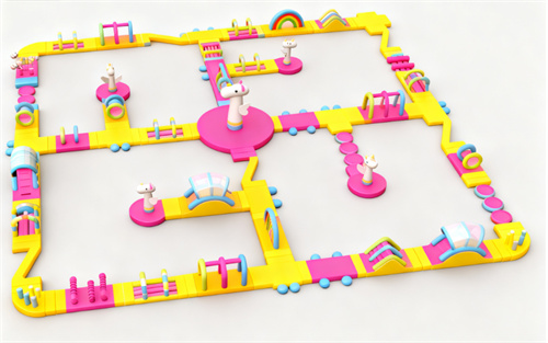 Giant Inflatable Floating Water Park for Resort & Lake (100 Persons Capacity) WP07 - Image 3