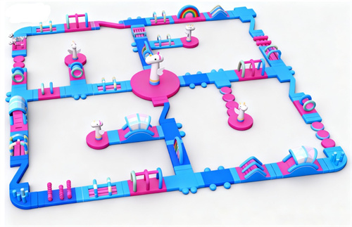 Giant Inflatable Floating Water Park for Resort & Lake (100 Persons Capacity) WP07 - Image 2