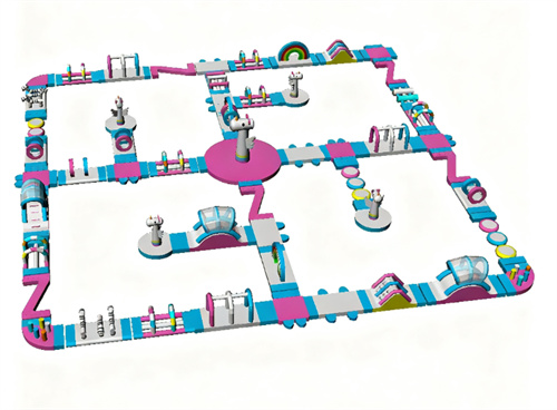 Giant Inflatable Floating Water Park for Resort & Lake (100 Persons Capacity) WP07 - Image 4