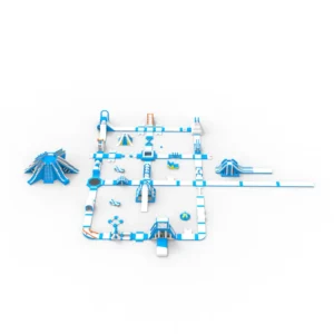 large inflatable aqua park