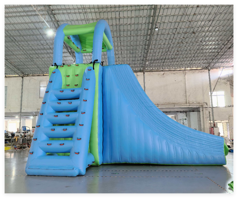 Commercial Giant Inflatable Water Slide with Climbing Wall for Aqua Park - Image 2