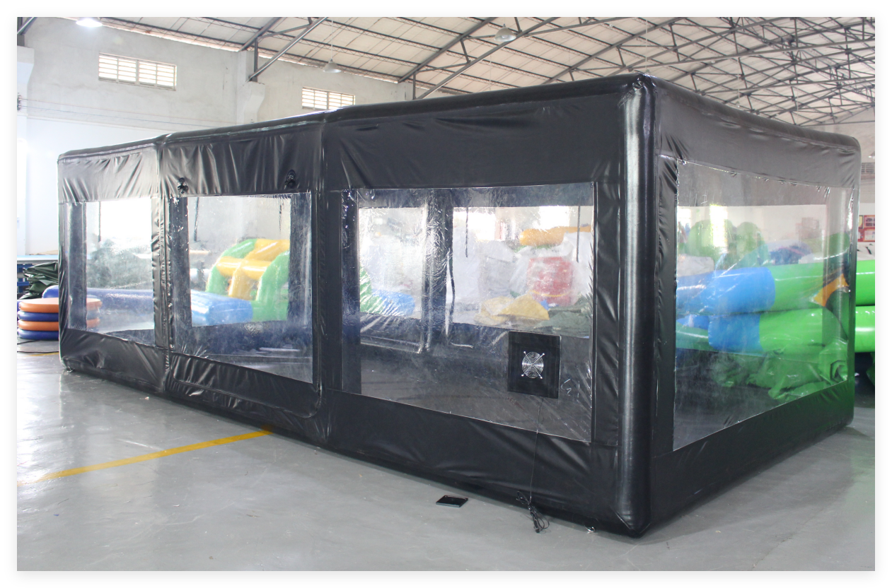 Inflatable Car Capsule – Transparent Inflatable Car Cover for Vehicle Storage & Display - Image 2