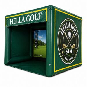 Commercial Inflatable Golf Simulator Tent for Sale | Custom Golf Simulator Enclosure
