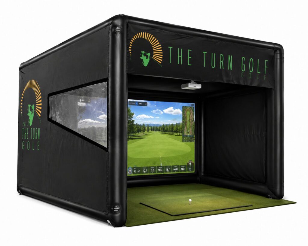 blow up golf simulator tent