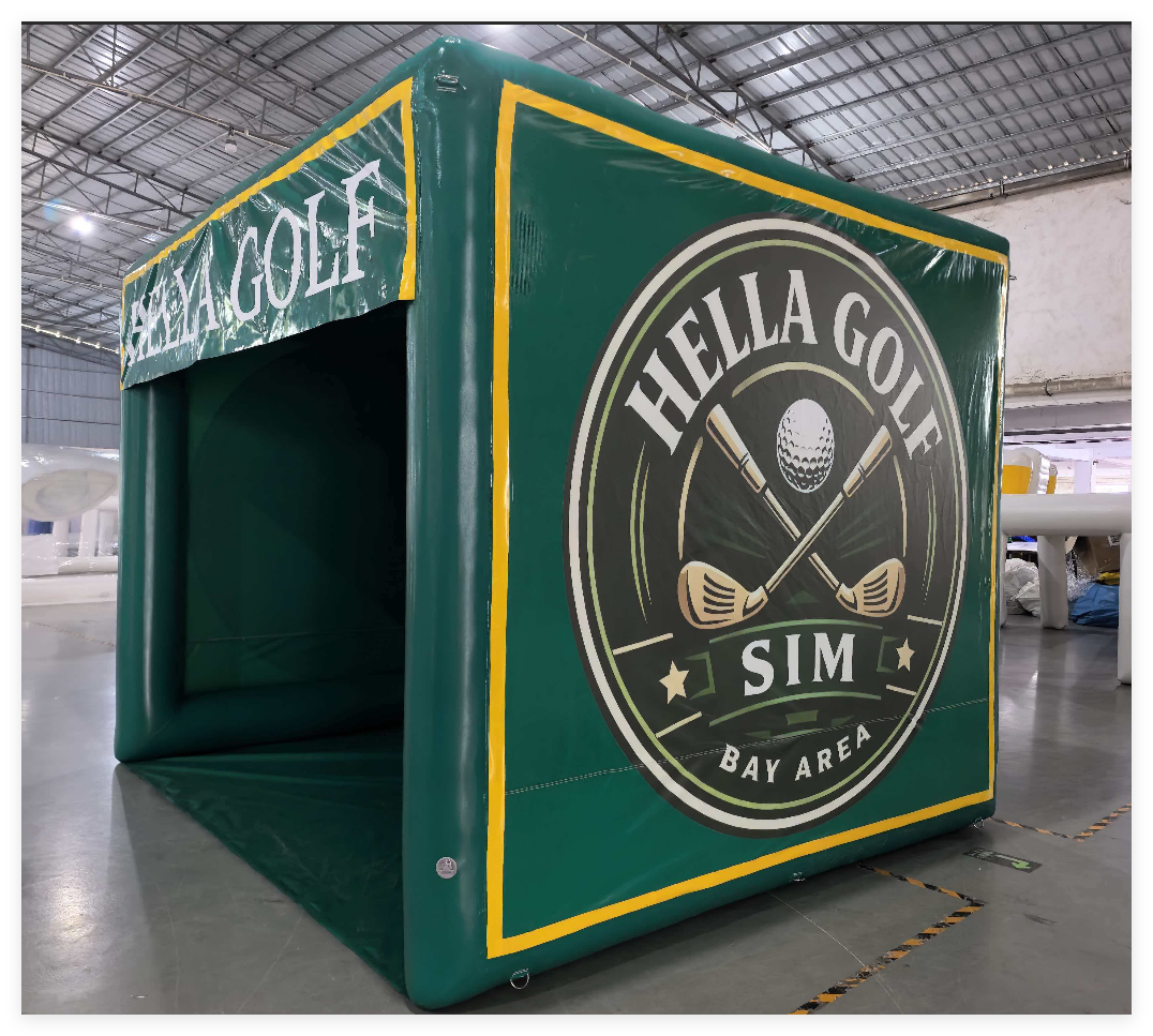 Commercial Inflatable Golf Simulator Tent Enclosure - Image 2
