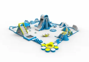 inflatable floating obstacle course