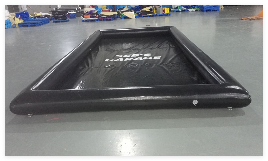 Heavy Duty Inflatable Car Wash Mat for Vehicle Cleaning & Maintenance | Portable Containment Wash Pad - Image 4