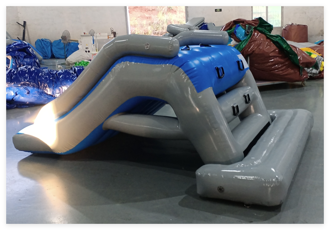 Inflatable Pool Slide for Backyard Swimming Pools | Compact Shore-Mounted Water Slide - Image 2