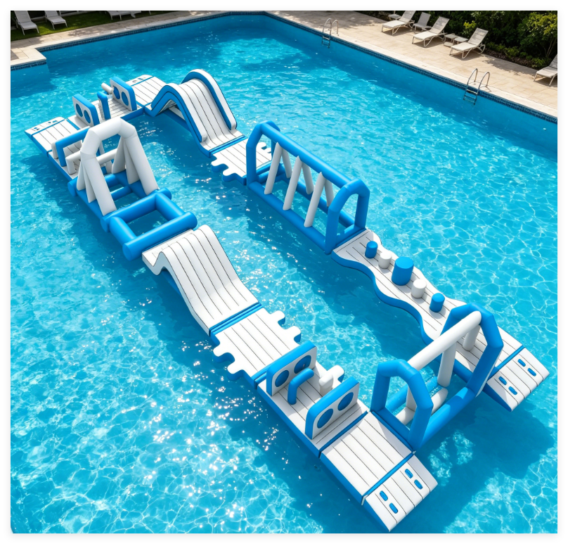 Swimming Pool Obstacle Course – Inflatable Water Adventure Game for Kids & Adults - Image 2