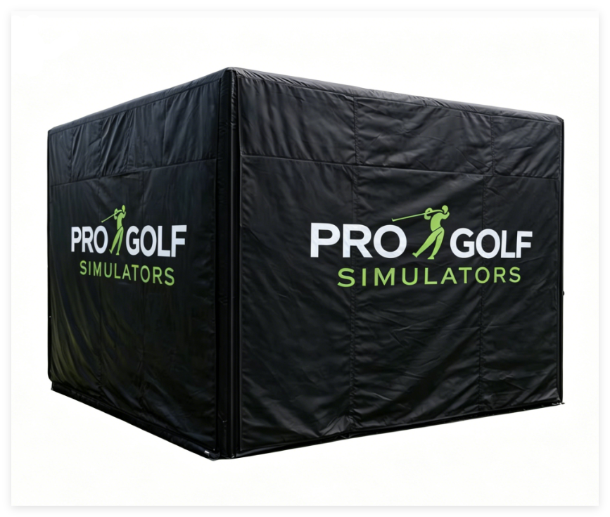 Inflatable Golf Simulator Tent | Portable Indoor & Outdoor Golf Practice Enclosure for Events & Commercial Use - Image 3