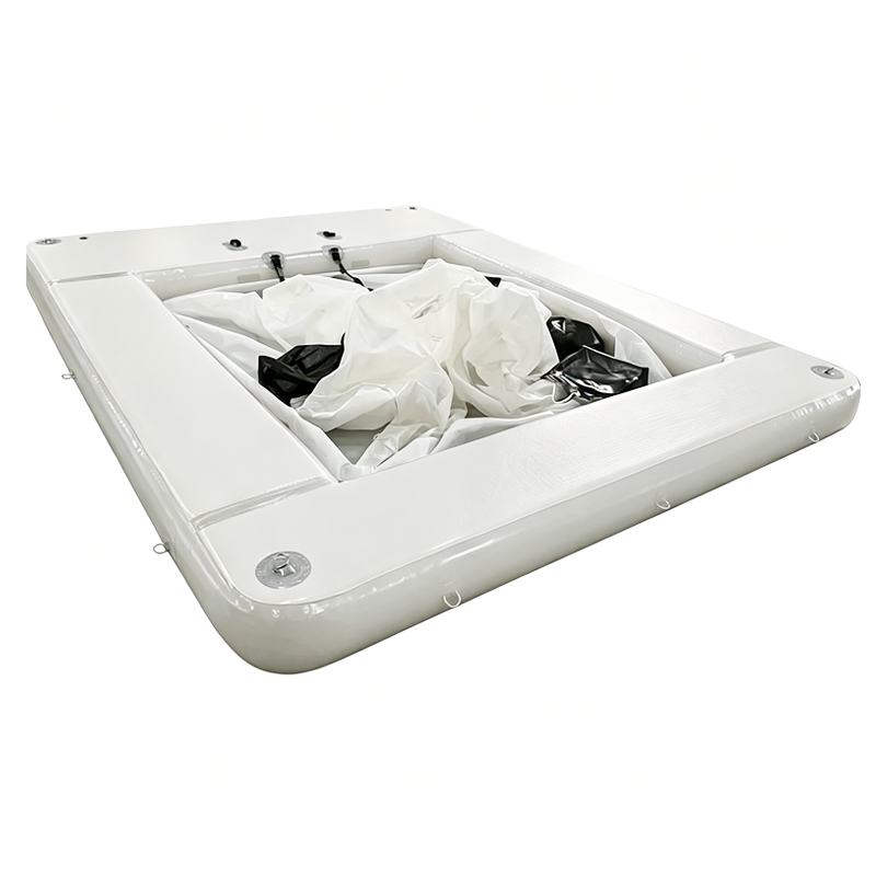 Inflatable Jellyfish Protection Pool | Anti-Jellyfish Floating Sea Swimming Pool with Net & DWF Deck