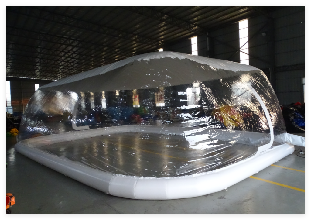 inflatable pool tent enclosure
