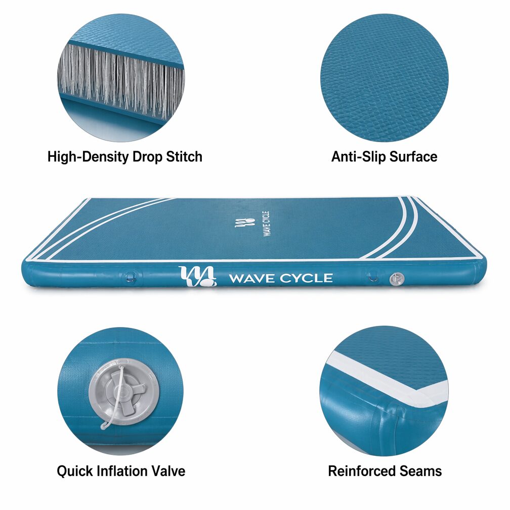 Custom Inflatable Water Yoga Mat Floating Fitness Board - Image 2