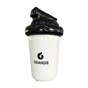 Custom Giant Airtight Inflatable Coffee Cup for Advertising
