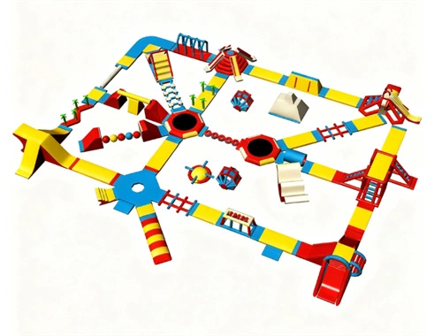 Commercial Inflatable Floating Water Obstacle Course for Lakes, Resorts & Water Parks - Image 4