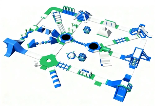 Commercial Inflatable Floating Water Obstacle Course for Lakes, Resorts & Water Parks - Image 3