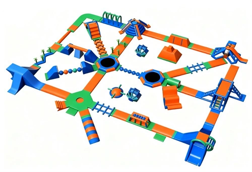 Commercial Inflatable Floating Water Obstacle Course for Lakes, Resorts & Water Parks - Image 2