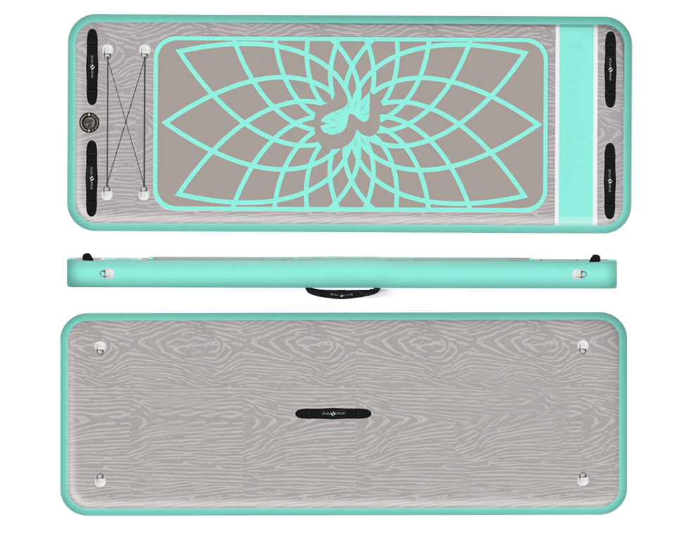 Custom Inflatable Water Yoga Mat Floating Fitness Board - Image 7