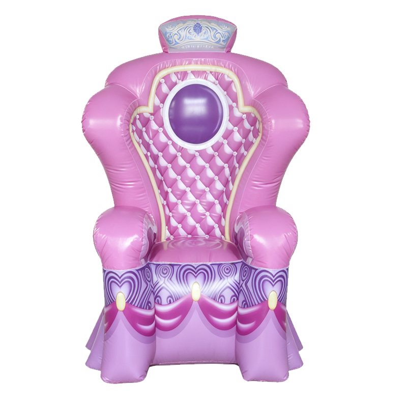 Custom Princess Inflatable Throne Chair