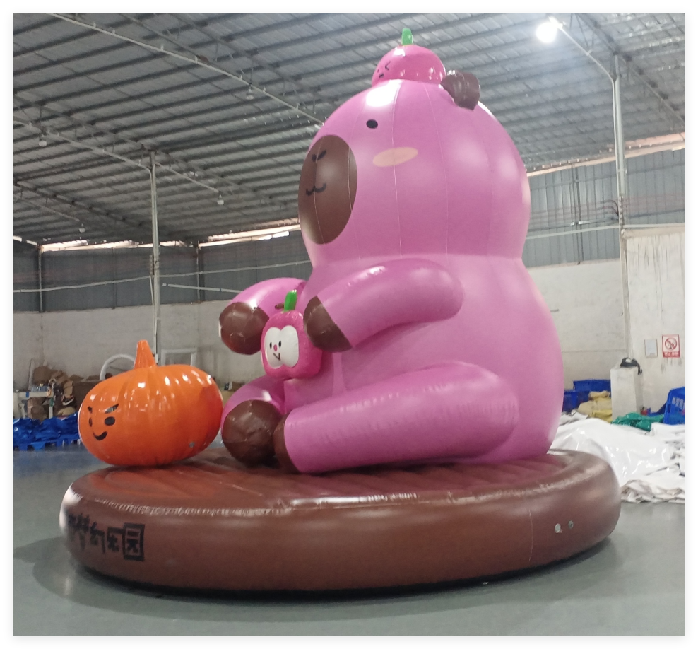 Giant Inflatable Capybara Mascot for Event Display - Image 3