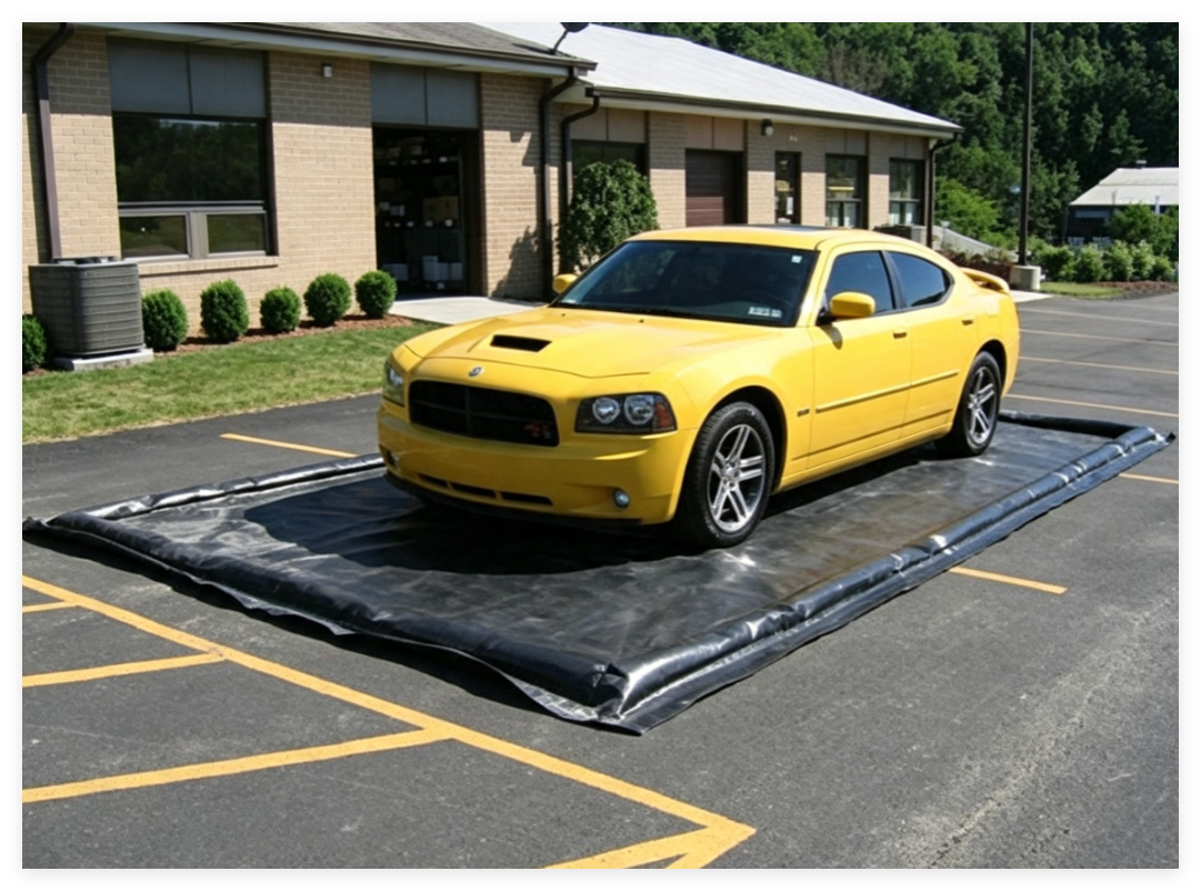 inflatable car wash mat