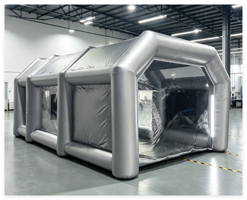blow up paint booth